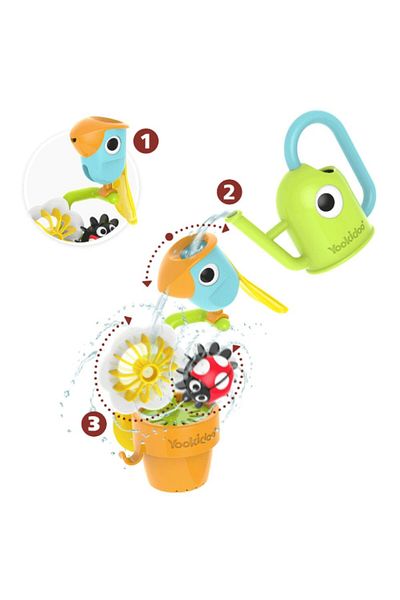 Yookidoo Yookidoo Bath Toy, Bird & Ladybug, 18 months+