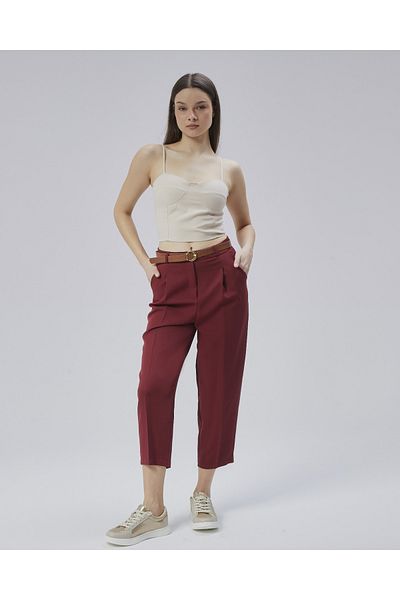 HANIMCA GİYİM Summer Comfortable Fit Women's Pants with Loose Legs