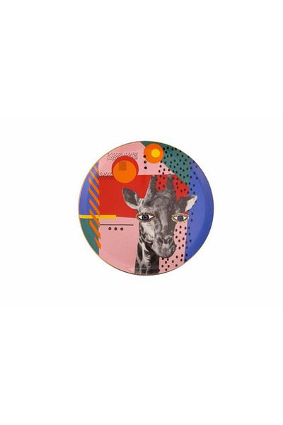 Porland طبق مسطح من Wild Life Giraffe مقاس 28 سم