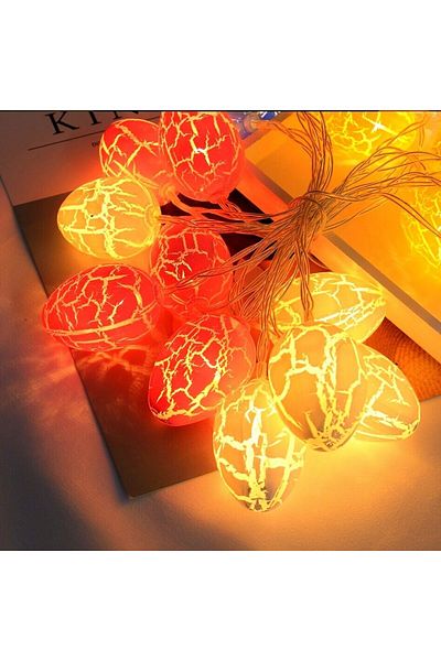 andela 10 Colorful Egg Shaped Decorative Wrapped Led Lighting (5057)