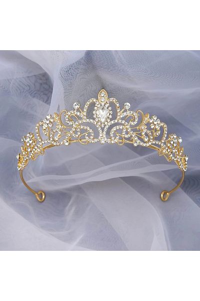 Choice Golden Fashion Women Crown Princess Tiaras Birthday Party Wedding Dancing Party Bride Christmas Part