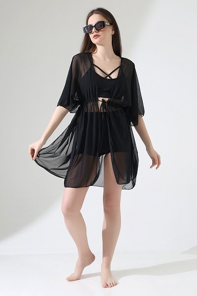 Esberin Front Lace Tulle Pareo