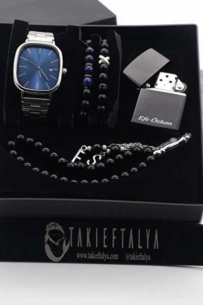 Northwatch DİKDÖRTGEN TASARIMLI TAKVİMLİ ERKEK SAAT SETİ