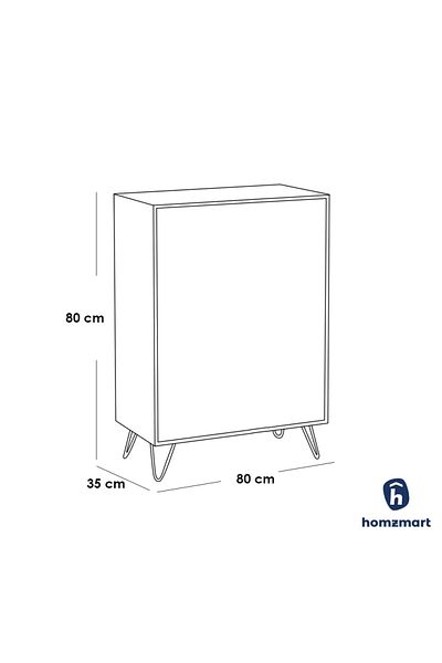 House One Coffee Corner|Coffee Table MDF with Large Storage Capacity Suitable -white-80x80x35cm