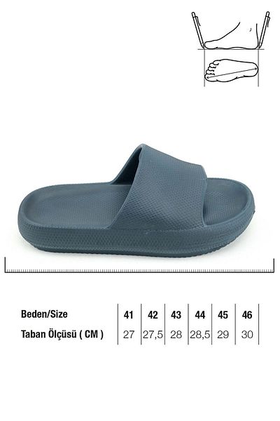 GEZER Ανδρικές παντόφλες γυμναστικής και εργασίας με χοντρή σόλα, εξαιρετικά ελαφριές
