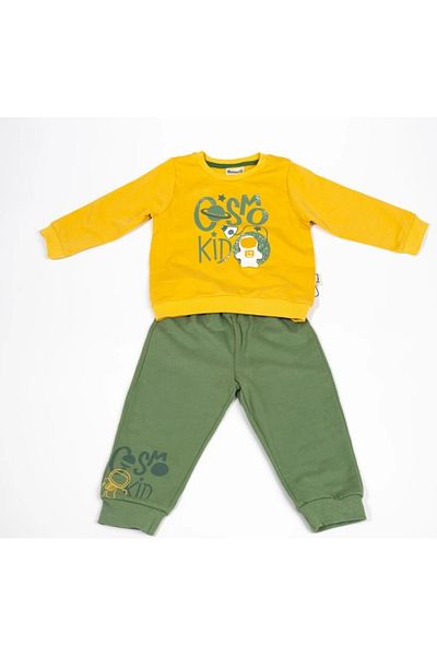Miniworld Cosmonaut Patterned Baby Boy Set of 2 Fun and Comfortable Baby Set
