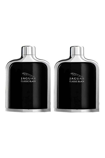 Jaguar Pack Of 2 Classic Black Edt 200Ml - مجموعة عطر كلاسيك بلاك EDT - قطعتين 200ملليلتر