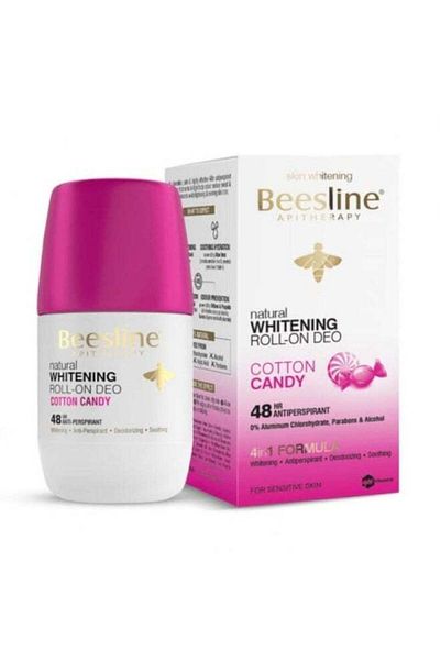 Beesline Cotton Candy White/Pink/Gold White/Pink Lightening Roll-On Deodorant 50ml