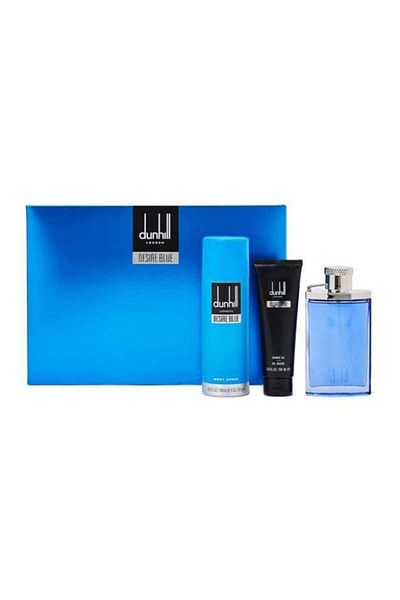 Dunhill Desire Blue 3-Piece Gift Set Body Spray 195ml, EDT 100ml, Shower Gel 90ml