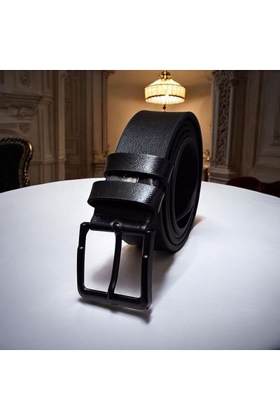 Nevzat şahin küçüktilki Large Size Classic Black Buckle Men's Jeans & Canvas Belt Battal 140 145 150 155 cm Length Available