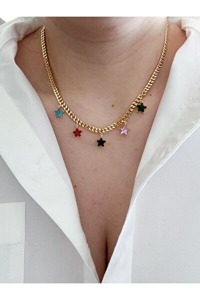 CHARMLUCKY Special Series Colorful Star Charm Necklace
