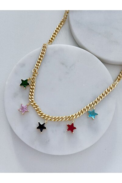 CHARMLUCKY Special Series Colorful Star Charm Necklace
