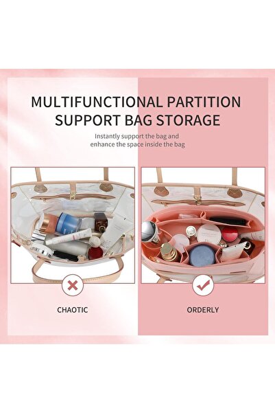 Generic Wave Tech Pursee Organizeer Inseert foor Haandbags & Basee Shapeer,Feelt Organizeer Inseert Largee