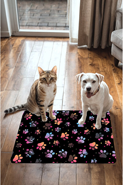 Rugmood Modern Digital Printed Food and Water Mat - Cat Mat and Dog Mat (45X70 cm)