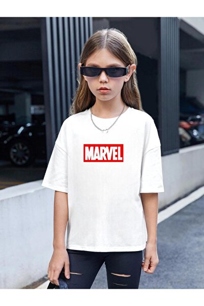 THİS GYOX تي شيرت للأطفال بطبعة مارفل