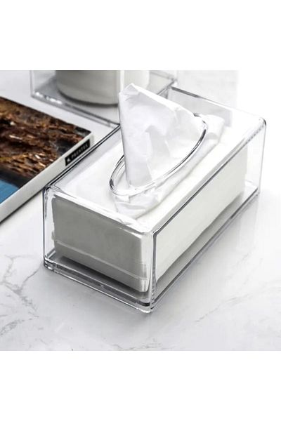 Tanemce Clear Napkin Organizer Transparent Z Napkin Holder Acrylic Napkin Holder