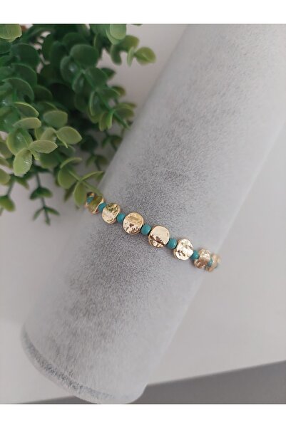 LUCKY ACCESSORIES Mercimek Gold Ezme Altın Kaplama İp Bileklik