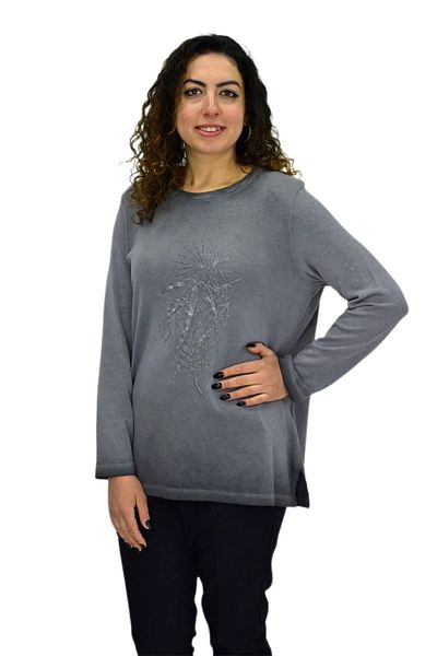 shine Women's Cotton Italian Sweater 4549 Bgl-St04093
