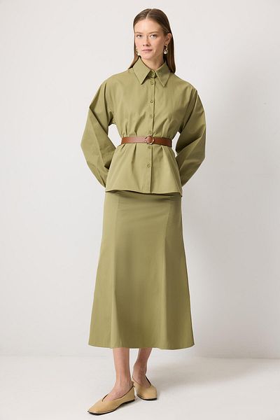 Touché Privé Belted Shirt Skirt Suit