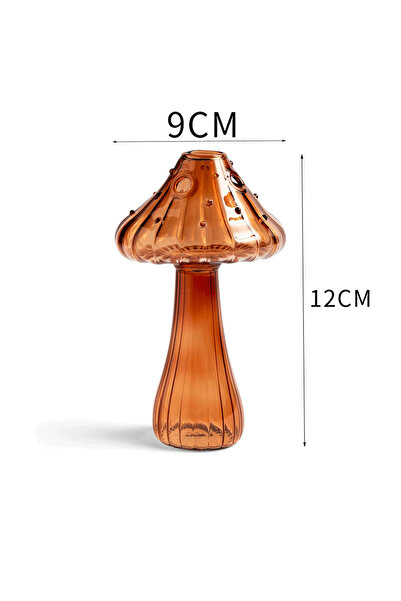 Choice مزهرية زجاجية إبداعية على شكل فطر من الشوكولاتة، مزهرية نباتية مائية، مزهرية طاولة فنية مائية