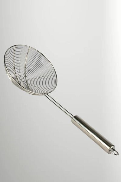 ODTA Colander Machine 16cm, Strainer Ladle with Metal Handle Attachment (Pasta, Fries, Vegetables, Boiling)
