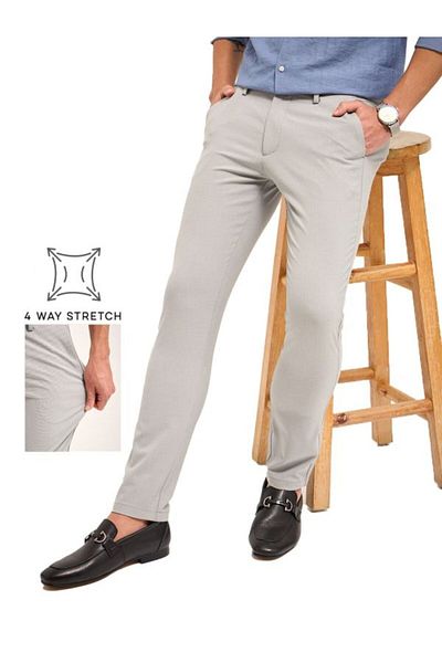 The Bear House Men's Formal Trousers Comfortable & Stylish for Office and Formal Events
