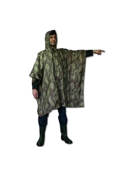 El Biz Savage Poncho Raincoat 11012 (Digital Camouflage)