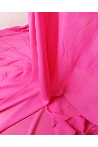 Kumaş Parça Шифон цукрово-рожевого кольору (ширина 120 см, довжина 250 см)