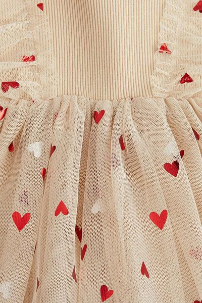 H&M Tulle-skirt jersey dress