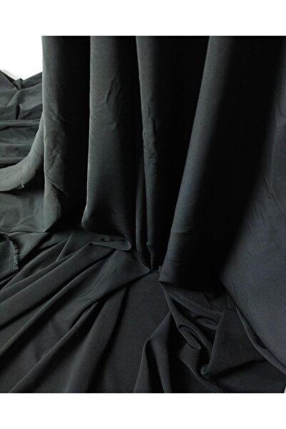 Kumaş Parça Тонкий креп чорного кольору (ширина 150 см x довжина 250 см)