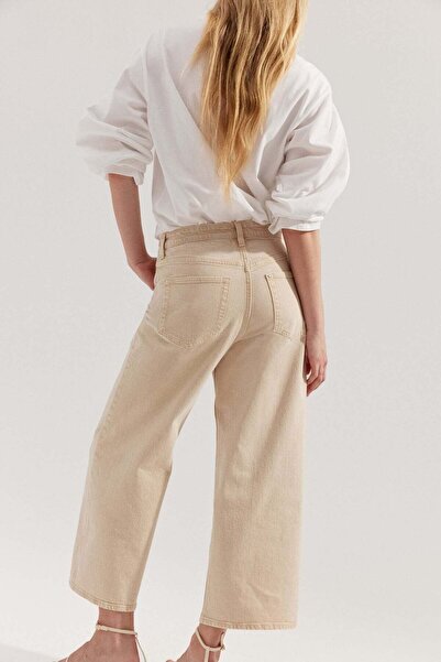 H&M Wide High Cropped Jeans