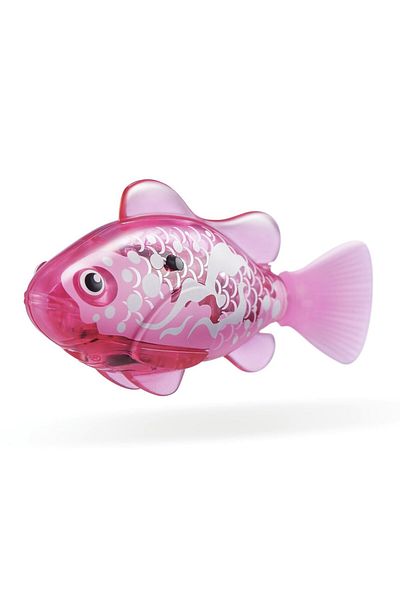 TOYFEST Floating Battery Powered Robo Alive Fish That Changes Color in Water and Dives to 1.8 Meters Deep - 6.8 cm - 1 Pcs - Pink
