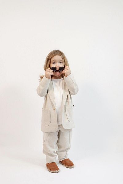 rg kidsstore Gyermek természetes vászonszövet öltöny