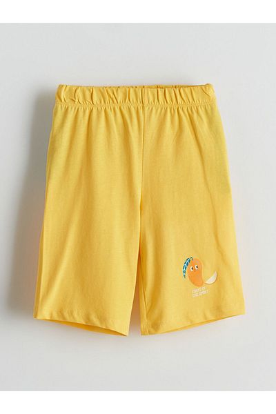 LC Waikiki New Season Elastic Waist Printed Boys' Shorts - S5Lf29Z1
