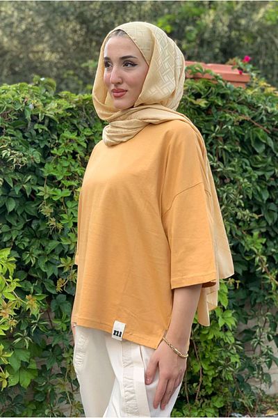 Moda Rosa 25Y7004 - Mustard - Basic Tshirt