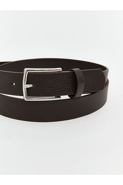 LC Waikiki Γυναικεία ζώνη LCW ECO Brown Leather Look