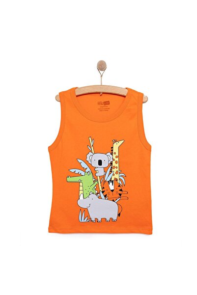 ebebek Hello Baby HelloBaby Basic Erkek Hayvan Baskılı Atlet Tshirt Erkek Bebek