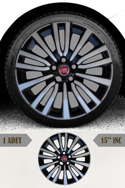 PackGar Fiat Egea Urban 15'' İnç Jant Kapağı 1 ADET (5 bijon bütün fiat araçl...