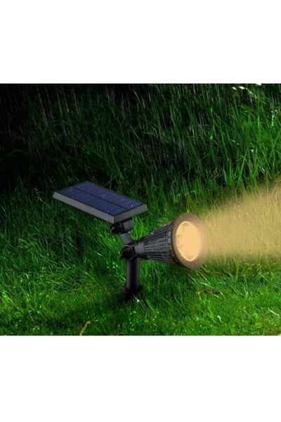 Ucuz Geldi 7w Amber Led Solar Kazıklı Çim Armatür Cata Güneş Enerjili Çim Lam...