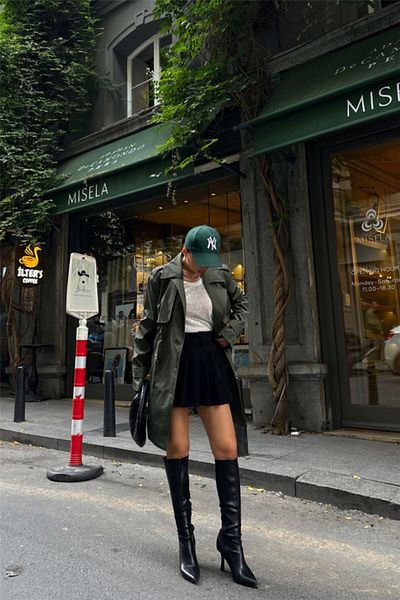 Kokosh moda Fashion Shop & Boutique Trench Short Chanel Size - Khaki