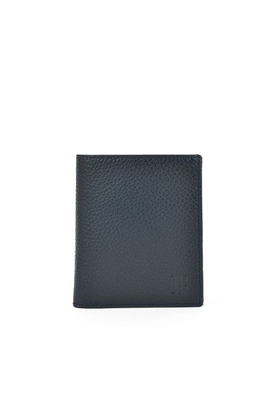 Ziya Men's Genuine Leather Wallet 1519841 Zd03 Navy Blue