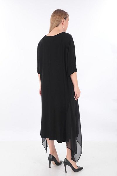 lovedrobe Plus Size Women's Dress 8062-Black - 52