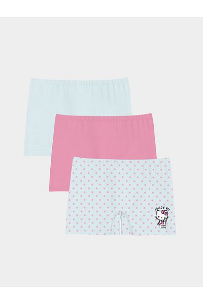 LC Waikiki New Season Hello Kitty Printed Girl's Boxers 3 Piece - S5BC76Z4