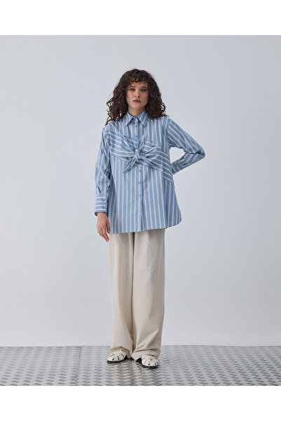 BEWS Bow Çizgili Gömlek