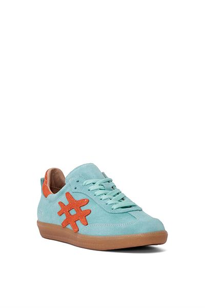 Ayakkabı Fuarı Elit Rch088-M-Vade Women's Genuine Leather Classic Sneaker Turquoise