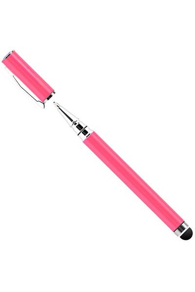 Generic Stylus Touch Pen 2-In-1 with Cover Hot Pink