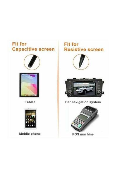 Generic Multi-Functional Capacitive Stylus 12centimeter Black