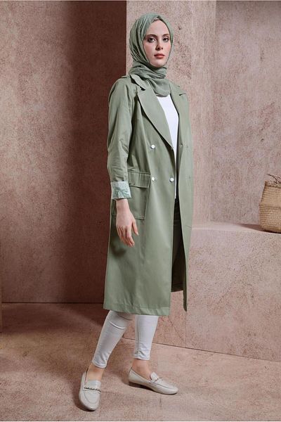 Alvina BIRDED TRENCH COAT 10865