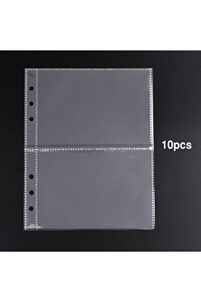 Choice 02- حقيبة تخزين - 10 قطع A5 شفافة 6 فتحات حزام تخزين حقيبة تخزين لقطع ...