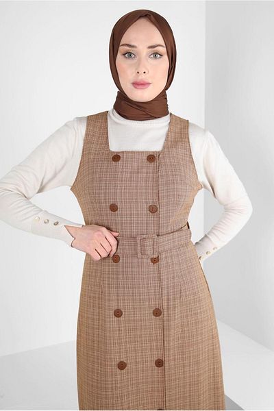 Alvina Φόρεμα Gilet με ζώνη 44279